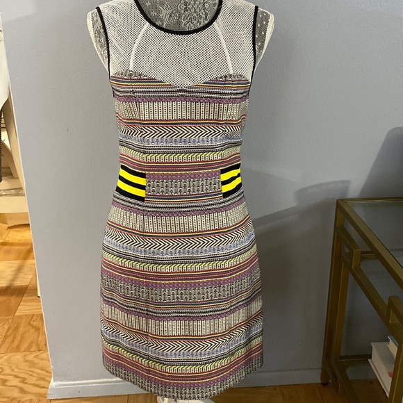 Rebecca Minkoff Frida Net-Top Patterned Dress - Picture 2 of 4